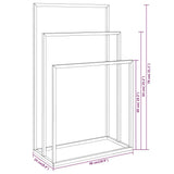 Freestanding Towel Rack White 48x24x79 cm Iron 343091