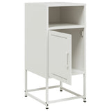 Bedside Cabinets 2 pcs White 36x39x78 cm Steel 846577