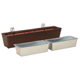 Railing 2 pcs 80 x 17 x 17 cm Metal 42026969