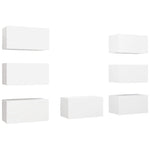 TV Cabinets 7 pcs White 30.5x30x60 cm Engineered Wood 3078743