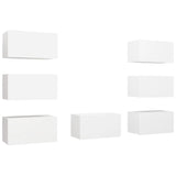 TV Cabinets 7 pcs White 30.5x30x60 cm Engineered Wood 3078743
