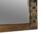 Bathroom Furniture Set with Door 2 pcs Brown Solid Mango Wood 3310108