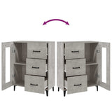 Sideboard Concrete Grey 69.5x34x90 cm Engineered Wood 812217