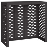 Air Conditioner Cover Black 110 x 50 x 105 cm Steel 865911