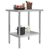 Kitchen Work Table 80x60x85 cm Stainless Steel 51186