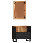 2 Piece Bathroom Furniture Set Solid Wood Acacia 3200634