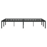Metal Bed Frame without Mattress Black 120x200cm 350844