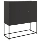 Sideboard Black 100.5x39x107 cm Steel 846596