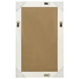 320320 Wall Mirror Baroque Style 50x80 cm White