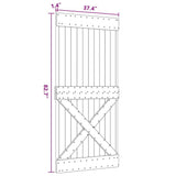 Door NARVIK 95x210 cm Solid Wood Pine 154446