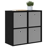 Sideboard with Drawer Black Oak 68.5 x 32 x 67 cm 8000541