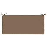 2-Piece Bench Cushions SOEST 2 pcs 100% Polyester Taupe 949317