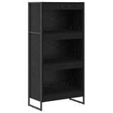 Book Cabinet Black Oak 60 x 30 x 121 cm Engineered Wood 886390