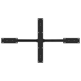 Dining Table Leg Spider Shape Black 120x68x cm Steel 4013112