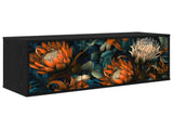 Wall-mounted TV Cabinet LOCHEM 102 x 33 x 40 cm Black Oak 8007152