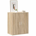 Shoe Cabinet Sonoma Oak 60x35x70 cm Engineered Wood 808921