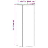 Plant Stand White 33x33x100 cm Engineered Wood 852951