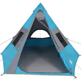 Camping Tent Tipi 7-Person Blue Waterproof 94428