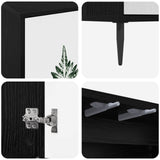 Sideboard HANAU Black Oak 69 x 33 x 76 cm Engineered Wood 8006945