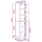 Cabinet Set 2 pcs Concrete Grey Engineered Wood 3416793