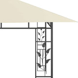 Gazebo with Mosquito Net 4x3x2.73 m Cream 180 g/m 47970