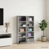 CD Cabinet 2 pcs Concrete Grey 33 x 23.5 x 97.5 cm 8012697
