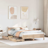 Bed Frame without Mattress 140x200 cm Solid Wood Pine 3309770