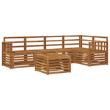 Sectional Sofa Set 6 pcs Natural Solid Acacia Wood 3374839