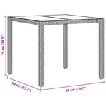 Garden Dining Set 5 pcs Beige Poly rattan 3334880