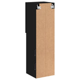 TV Cabinet with LED Lights Black 30.5x30x102 cm 837017