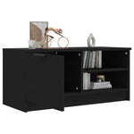 TV Cabinet Black 80x35x36.5 cm Engineered Wood 811468