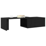 Coffee Table Black Oak 150 x 50 x 35 cm Engineered Wood 862478