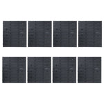 ZNTS 128 Piece Storage Bin Kit with Wall Panels Blue and Black 150808