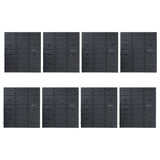 128 Piece Storage Bin Kit with Wall Panels Blue and Black 150808