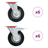 12 pcs Swivel Casters 125 mm 278022