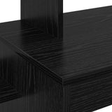 Desk with Shelf Black Oak 100 x 40 x 90 cm Engineered Wood 869315