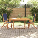Folding Chairs 2 pcs Solid Wood Acacia and Textilene 4008422