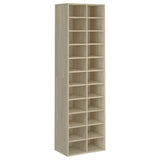 ZNTS Shoe Cabinet Sonoma Oak 54x34x183 cm Engineered Wood 800372