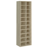 Shoe Cabinet Sonoma Oak 54x34x183 cm Engineered Wood 800372