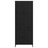 Highboard Black Oak 69.5 x 34 x 180 cm Engineered Wood 3416122