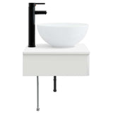 Wall-Mounted Wash Basin High Gloss White 40 x 41 x 40.5 cm 890182