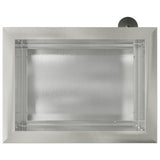Garden Planter with LED 2 pcs Silver 30 x 40 x 30 cm 8008079