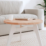Table Top 60x2.5 cm Round Solid Wood Beech 355916
