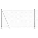 Welded Wire Fence with Concrete Base 10 x 1.2 m 3351286