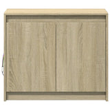 Sideboard with LED Sonoma Oak 72x34x61 cm Engineered Wood 852175