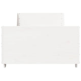 Bed Frame without Mattress White 100x200 cm Solid Wood Pine 850774