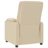 Recliner Chair Cream Fabric 339111