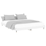 Bed Frame without Mattress High Gloss White 180x200 cm Super King 832119