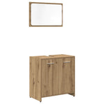 ZNTS 3 Piece Bathroom Furniture Set Artisan Oak Engineered Wood 3328560