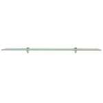 ZNTS Floating Shelves 2 pcs Glass 100x20 cm 8 mm 3051541